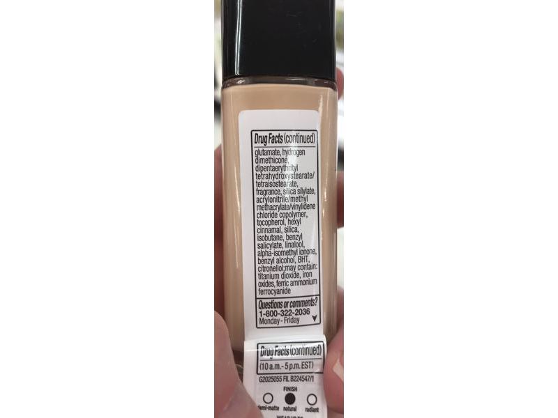 L'Oréal Paris Infallible Fresh Wear Foundation, 405 Porcelain, SPF 25, 1 fl oz/30 mL