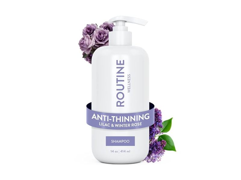 Routine Wellness Volumizing Shampoo, Lilac & Winter Rose, 14 oz/414 mL