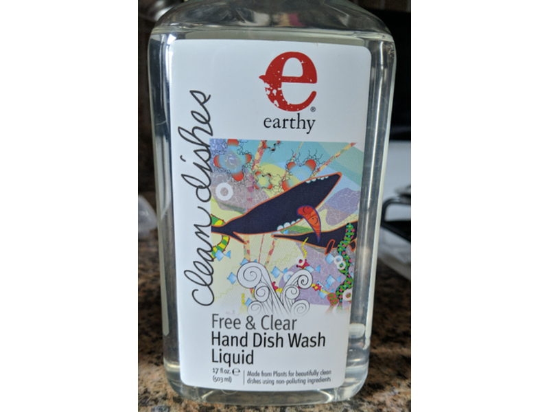 Earthy Hand Dish Wash Liquid, Free & Clear, 17 fl oz