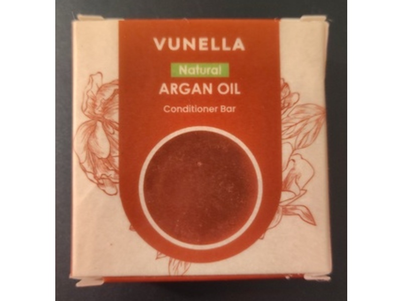 Vunella Conditioner Bar, Natural, Argan Oil, 1.4 oz
