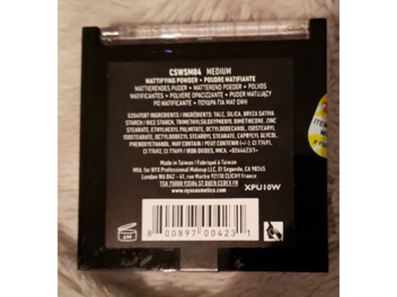 NYX Professional Makeup Can't Stop Won't Stop Mattifying Powder, Medium, 0.21 oz/6 g