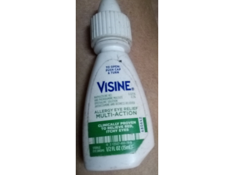 Visine Allergy Eye Relief, Multi-Action, 0.5 fl oz/15 mL