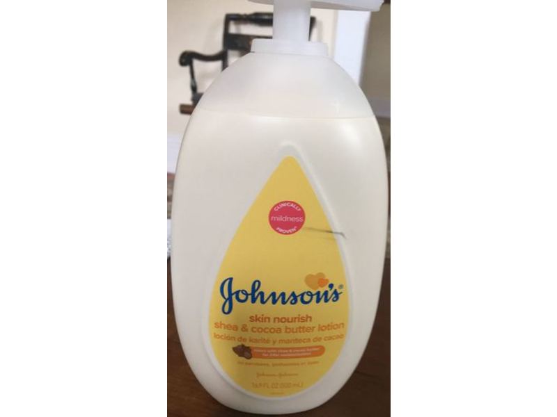 Johnson's Skin Nourish Shea & Cocoa Butter Lotion, 16.9 fl oz/500 mL, Pack Of 3