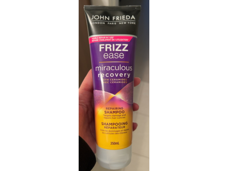 John Frieda Frizz Ease Miraculous Recovery Repairing Shampoo, Ceramides, 250 mL