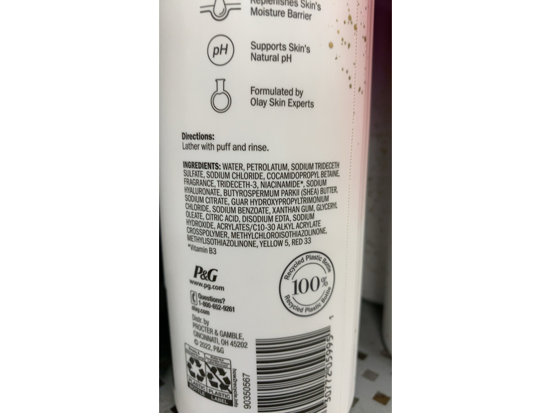 Olay Hydrating Body Wash, Hyaluronic, 20 fl oz/591 mL