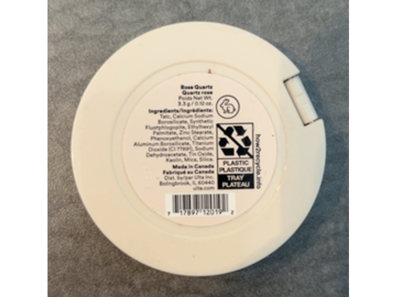 Ulta Beauty Oh My Glow Powder Highlighter, Rose Quartz, 0.12 oz/ 3.3g