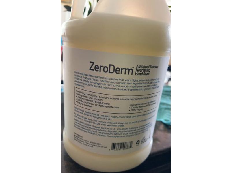 Zero Derm Advanced Therapy Nourishing Hand Soap, 128 fl oz/3.78 L