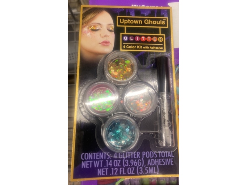 Cinema Secrets Woochie 4 Color Glitter with Adhesive Kit, Uptown Ghouls