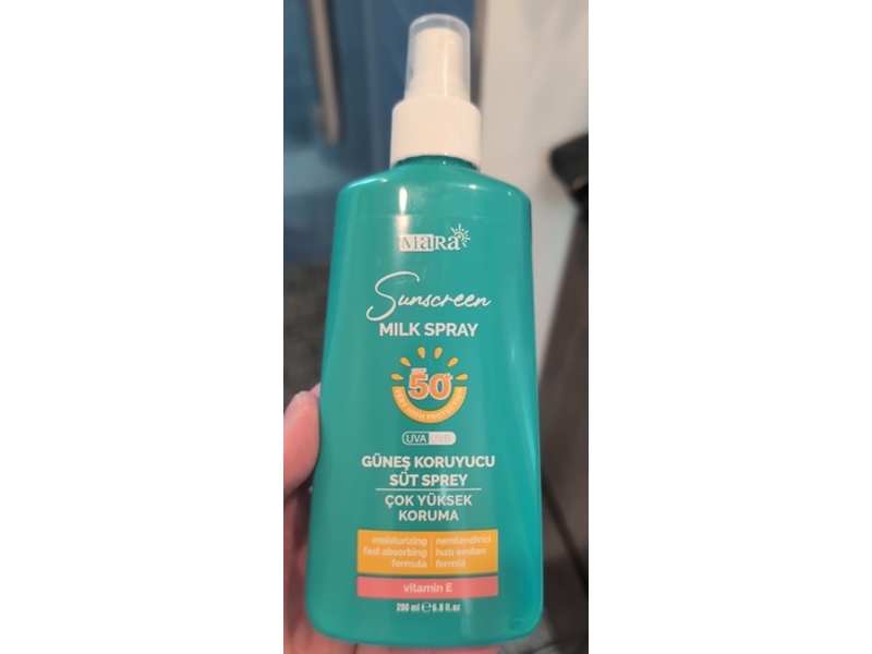 Mara Sunscreen Milk Spray, SPF 50+, 6.8 fl oz/200 mL
