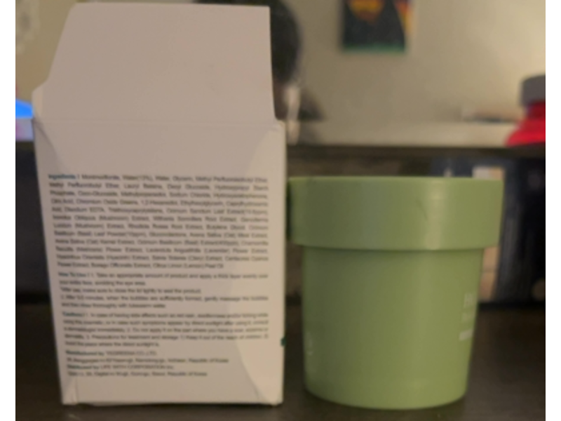 P.Calm Bubble Deep Face Mask, Holy Basil + PHA, Green, 3.17 oz/90 g