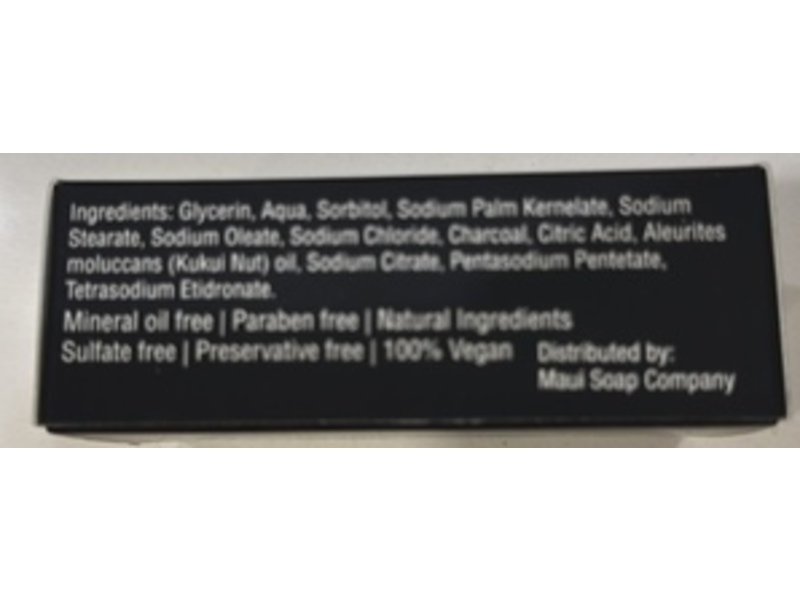 Maui Soap Company Kukui Oil Soap, Bamboo Charcoal, 5 oz/141 g