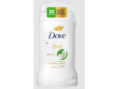 Dove Advanced Care Go Fresh Antiperspirant, Cucumber Scent, 50 mL