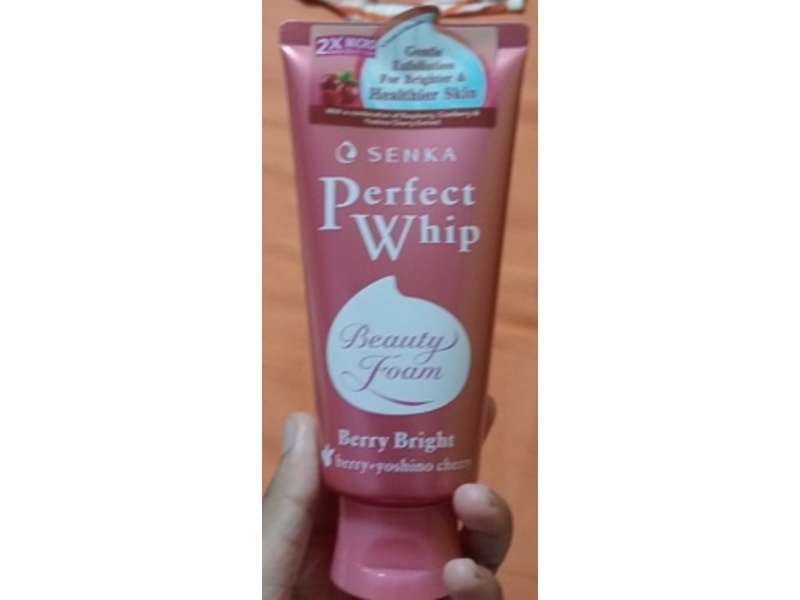 Senka Perfect Whip Beauty Foam, Berry Bright, 100 g