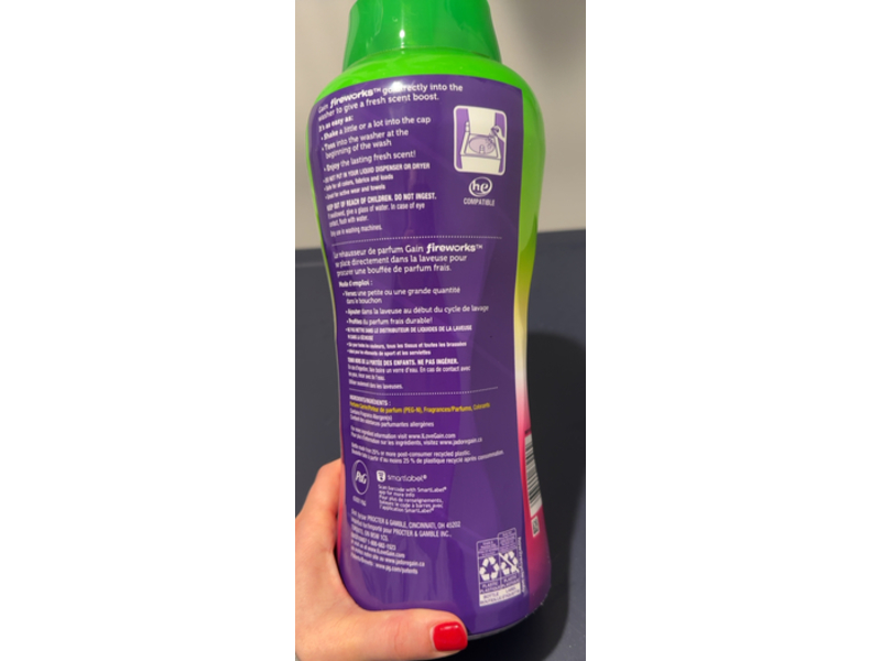 Gain Fireworks In-Wash Scent Booster, Moonlight Breeze, 37.5 oz/1.06 kg