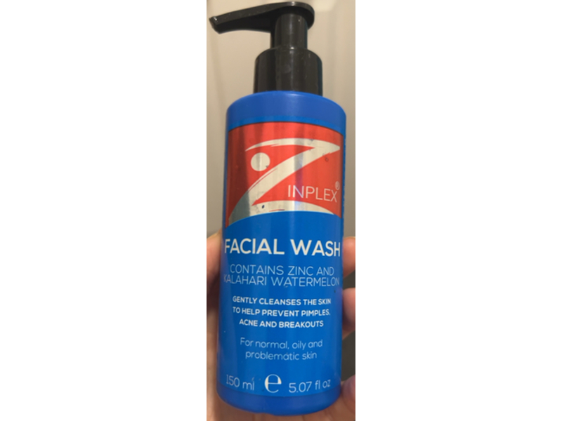 Zinplex Facial Wash, Zinc & Kalahari Watermelon, 5.07 FL OZ/150 mL