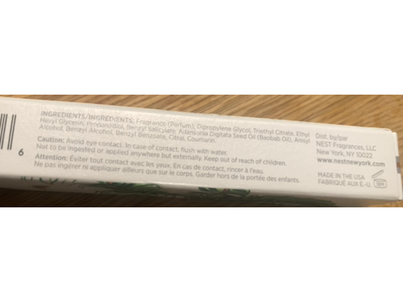 Nest New York Perfume Oil, Balinese Coconut, 0.2 oz/6 mL