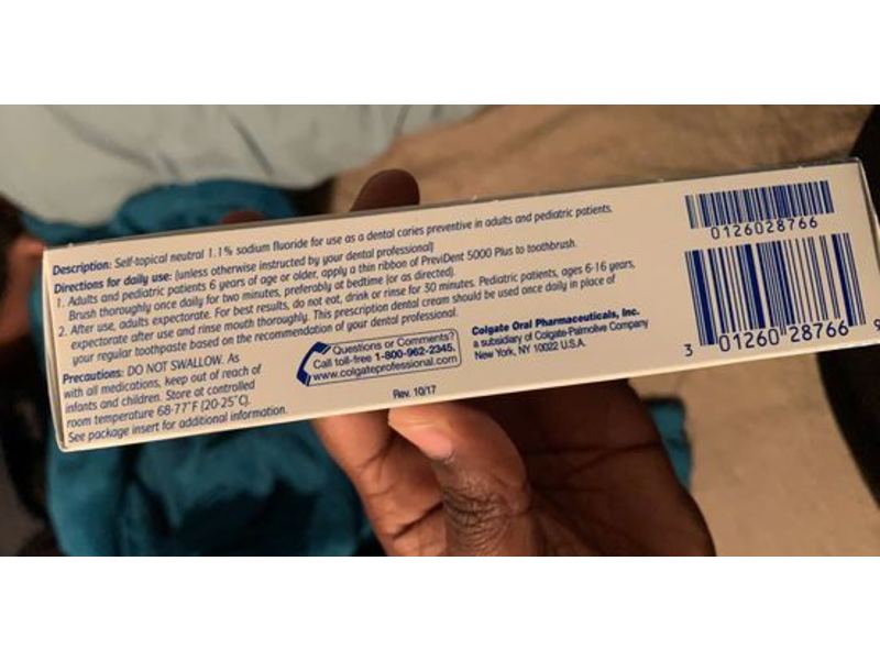 PreviDent 5000 Plus (1.1% Sodium Fluoride), Spearmint, 1.8 oz, Colgate Oral Pharmaceuticals, Inc (RX)