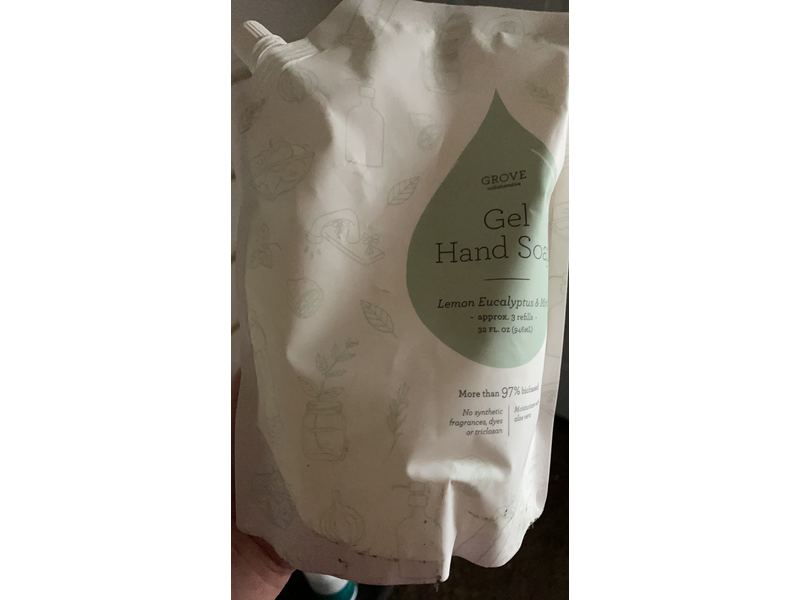 Grove Collaborative Gel Hand Soap, Lemon Eucalyptus & Mint, 38 fl oz