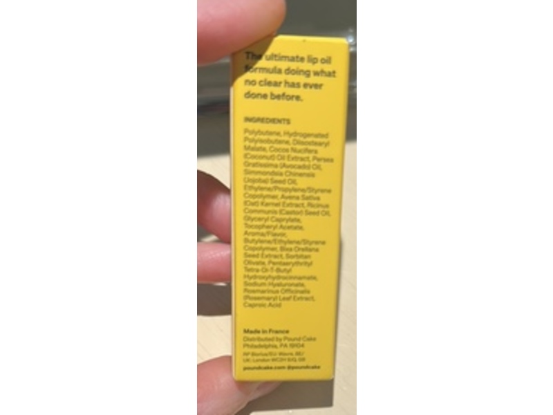 Pound Cake Theory Lip Tone Equalizing Oil, Melted Butter, 0.23 fl oz/7 mL