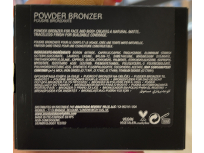 Anastasia Beverly Hills Powder Bronzer, Golden Amber, 0.35 oz/10 g