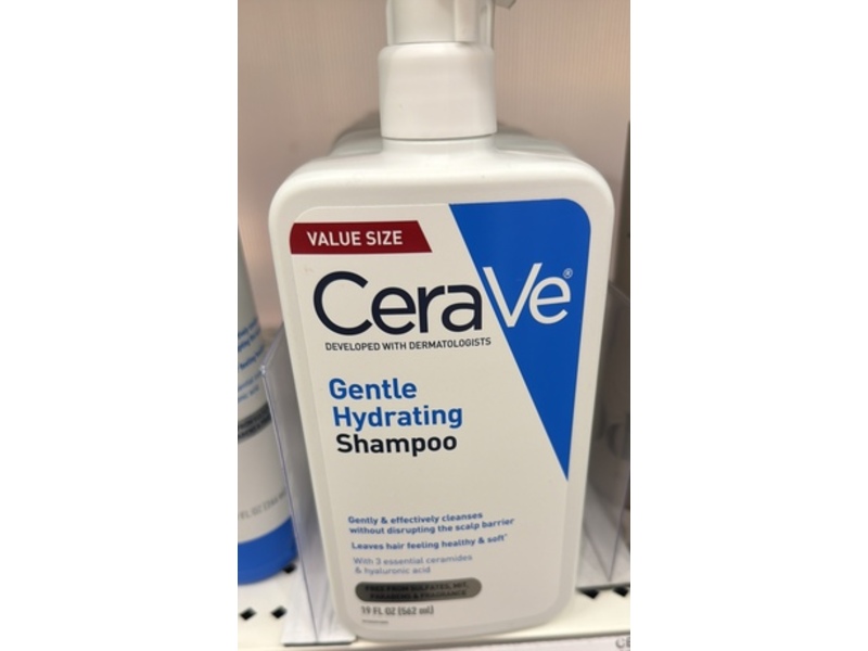 CeraVe Gentle Hydrating Shampoo, 19 fl oz/562 mL