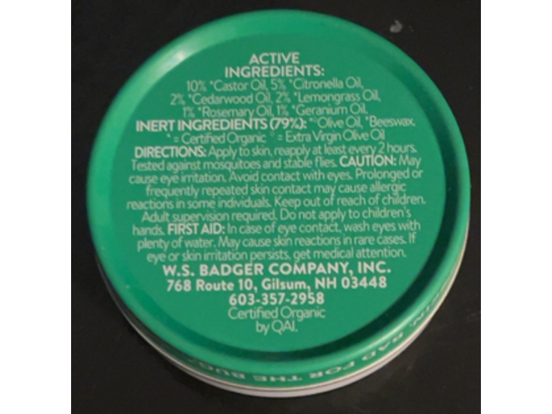 Badger Mosquito Repellent Anti - Bug Balm, 0.75 oz/21 g