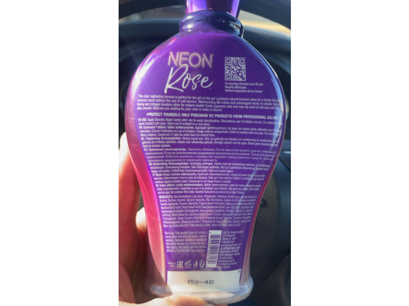 Devoted Creations Dark Tanning Lotion, Neon Rose, 12.25 fl oz/362 mL