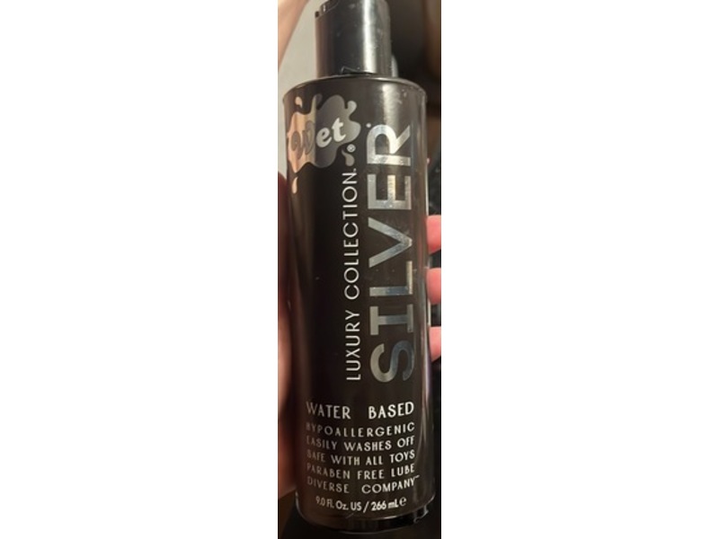 Wet Silver Water-Based Intimate Lubricant, 9.0 fl oz/266 mL