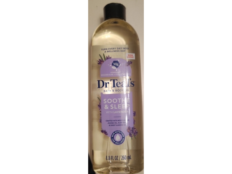 Dr Teal's Sooth3 & Sleep Bath & Body Oil, Lavender, 8.8 fl oz/260 mL
