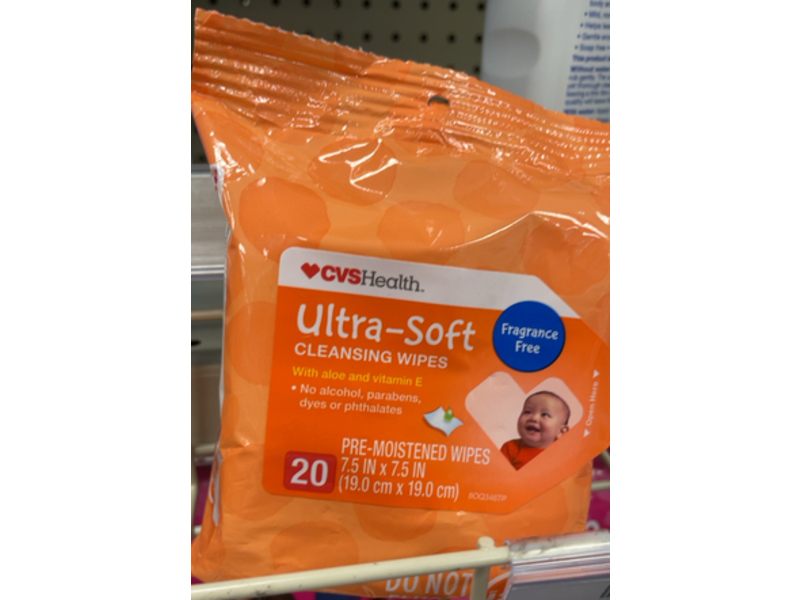 CVS Health Ultra Soft Cleansing Wipes, 20 Count