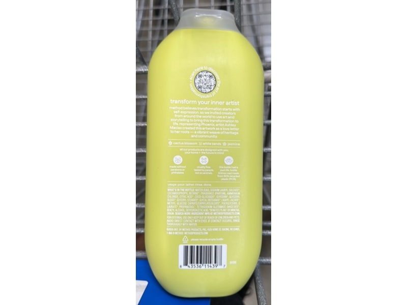 Method Body Wash, Cactus Blossom + White Sands + Jasmine, 18 fl oz/532 mL