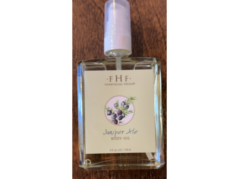 Farm House Fresh Juniper Ale Body Oil, 4 fl oz/118 mL