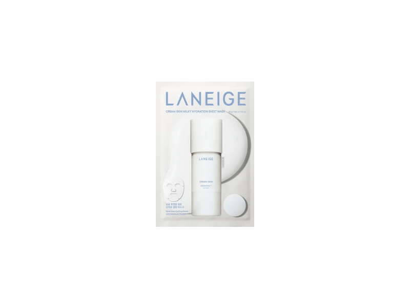 Laneige Cream Skin Milky Hydration Sheet Mask, 1.16 oz/33 g, 5 Count