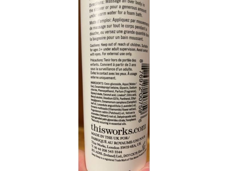 Thisworks Deep Sleep Shower Gel, 8.4 fl oz/250 mL