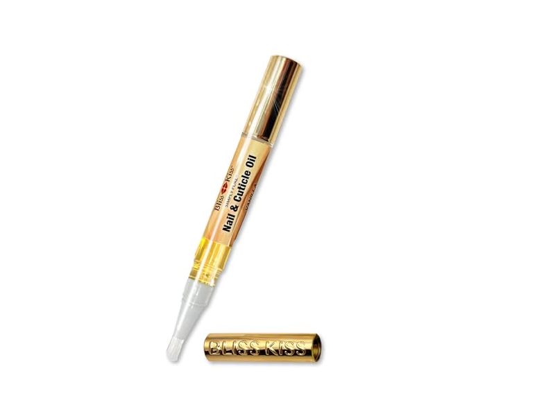 Bliss Kiss Simply Pure Nail & Cuticle Oil, Vanilla, 0.068 fl oz/2 mL