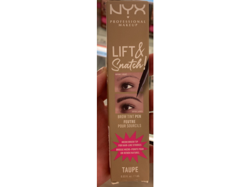 NYX Professional Lift & Snatch Brow Tint Pen, Taupe, 0.03 fl oz/1 mL