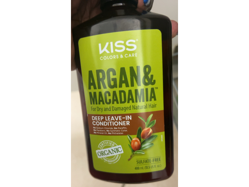 KISS Colors & Care Deep Leave - In Conditioner, Argan & Macadamia, 13.5 fl oz/400 mL