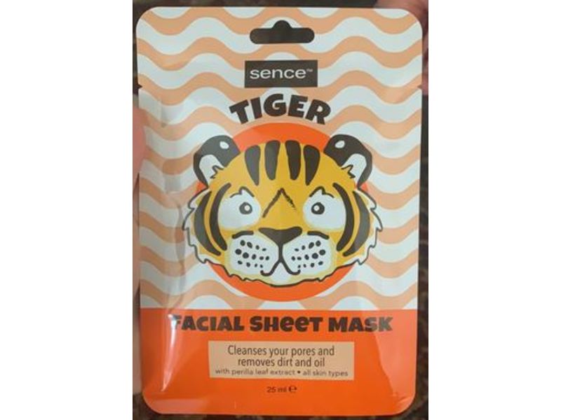 Sence Facialis Sheet Mask, Tiger, 25 mL