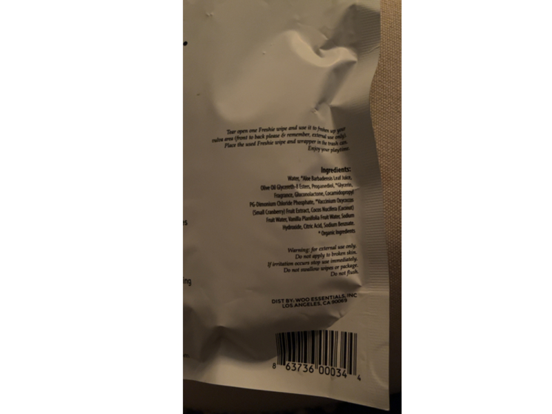 Woo More Play Freshies pH Balanced Intimate Wipes, 10 Count