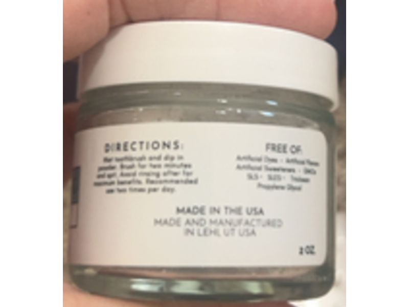 Just Ingredients Remineralizing Tooth Powder, 2 oz