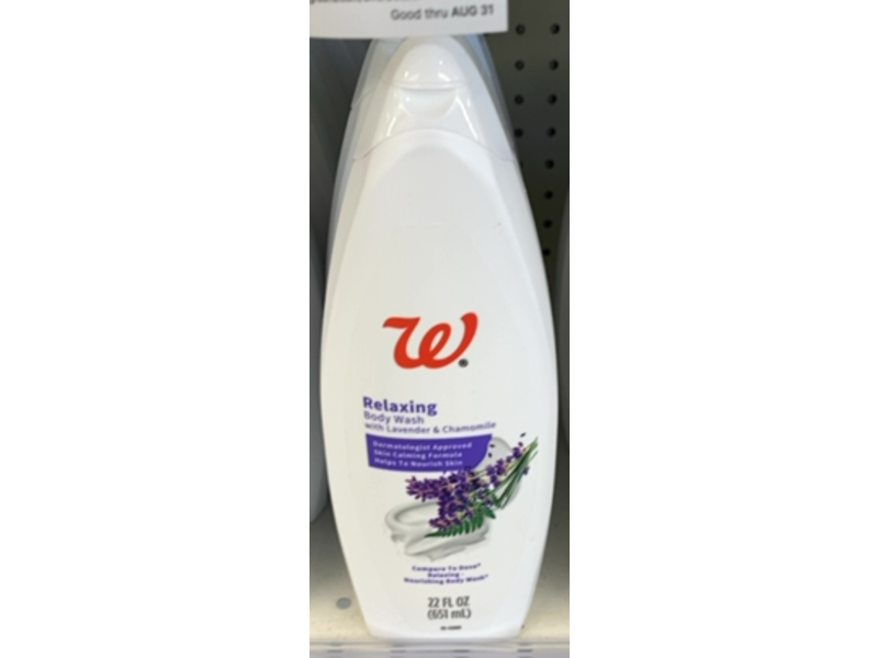 Walgreens Relaxing Body Wash, Lavender & Chamomile, 22 fl oz/651 mL