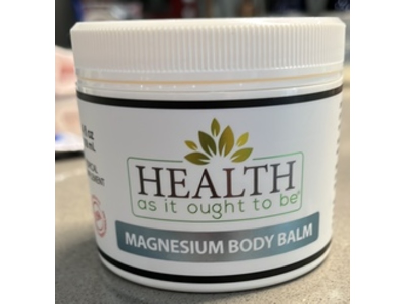 Health As It Ought To Be Magnesium Body Balm, 4 fl oz/118 mL