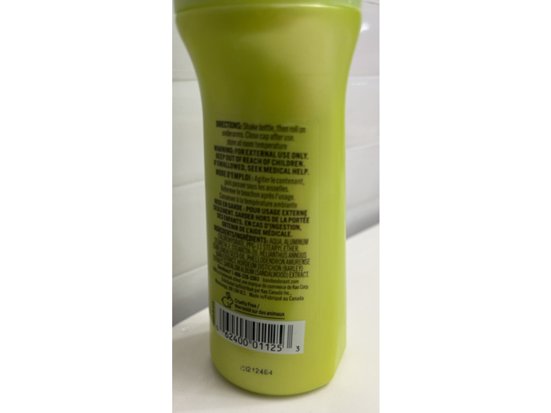 Ban Invisible Roll-On Antiperspirant Deodorant, Unscented, 100 mL