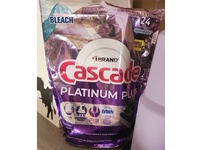 Cascade Power Of Bleach Platinum Plus Dishwasher Pods, Mountain Scent, 24 count - Image 2