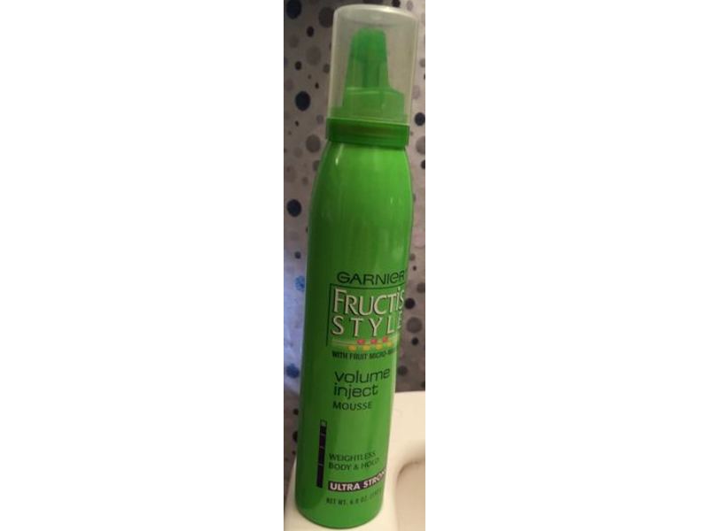Garnier Fructis Style Volume Inject Mousse, Ultra Strong, 6.8 oz/192 g