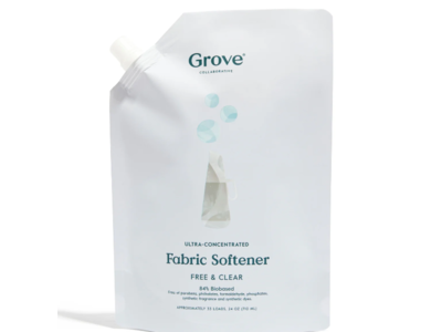 Grove Collaborative Ultra-Concentrated Fabric Softener, Free & Clear, 33 Loads, 24 oz/710 mL