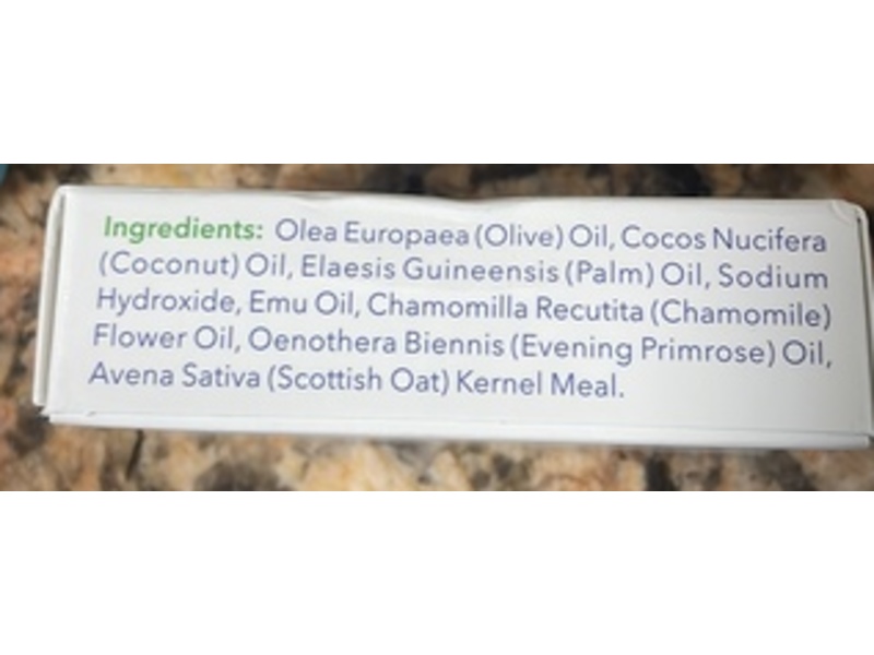 Emu Joy Emu Oil Soap, Oatmeal, 3.5 oz/100 g