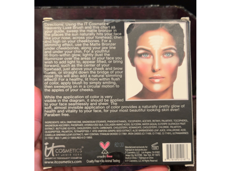 It Cosmetics Anti - Aging Matte Bronzer + Brightening Blush Tint & Radiance Illuminator, 0.78 oz/22.22g