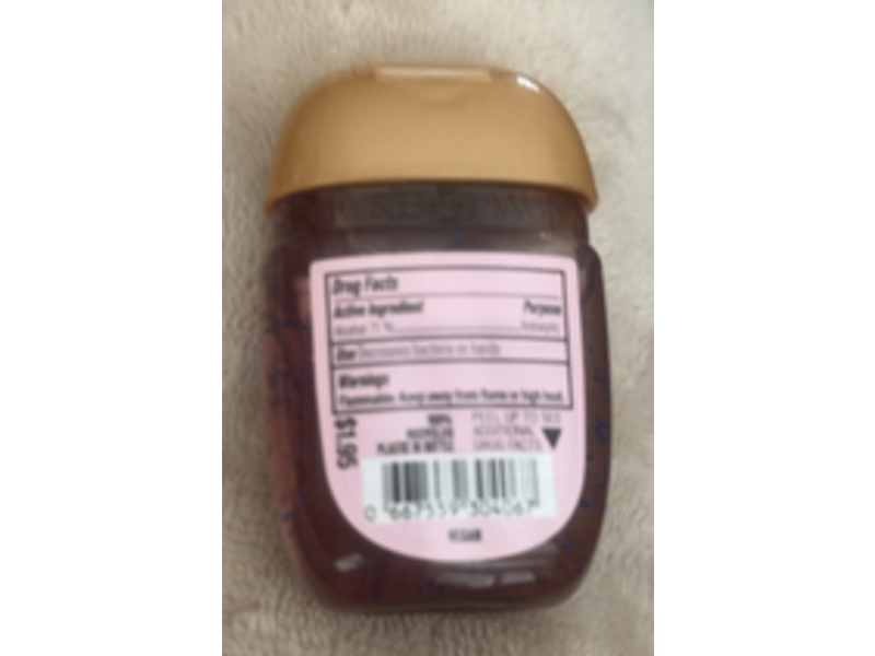 Bath & Body Works White Barn Anti-Bacterial Hand Gel, Champagne Toast, 1 fl oz/29 mL, Pack Of 6