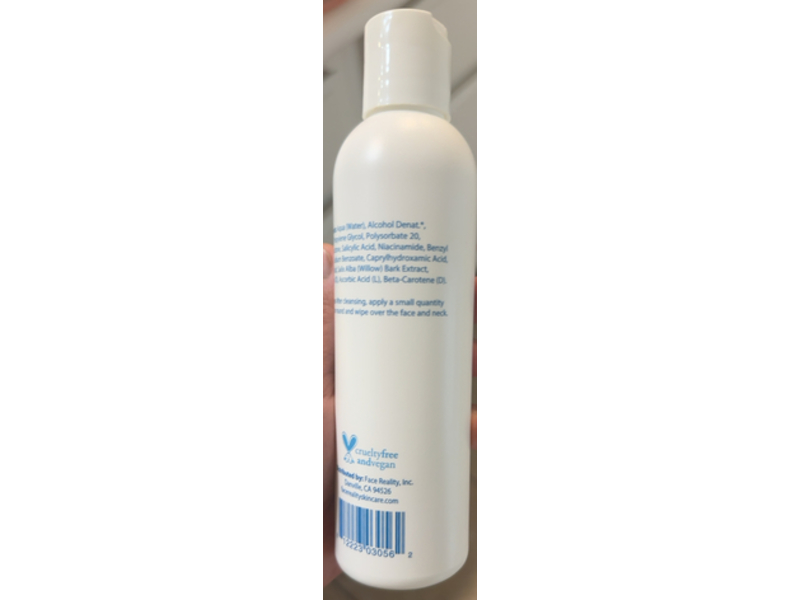 Face Reality Skincare Sal-C Toner, 6 fl oz/180 mL